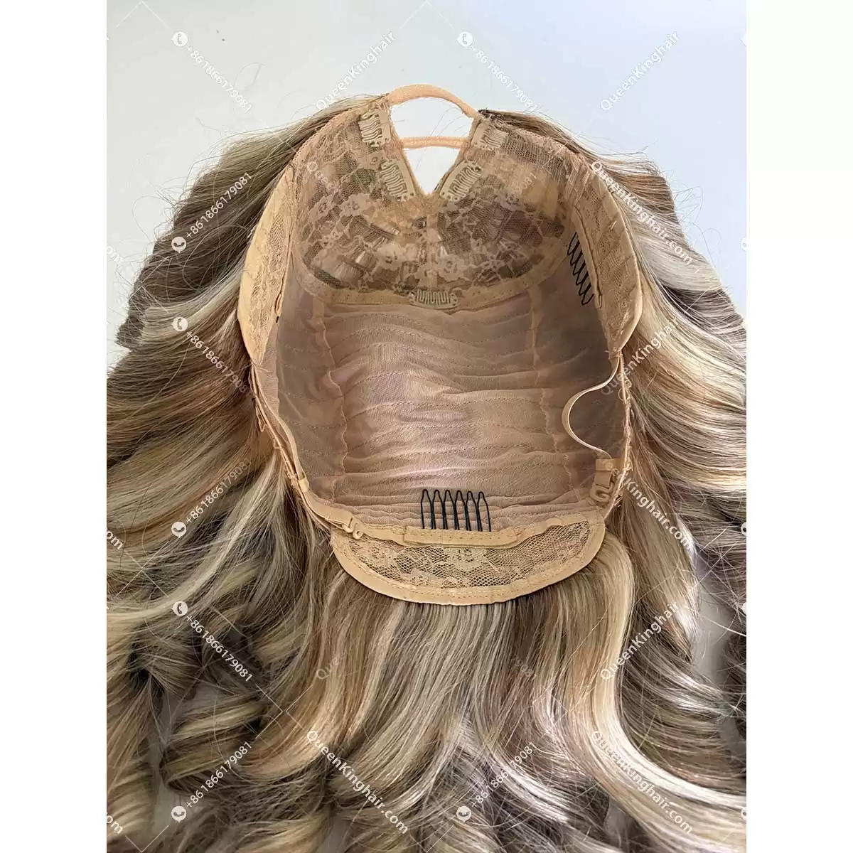 V part wig Blair remy hair machine made wig