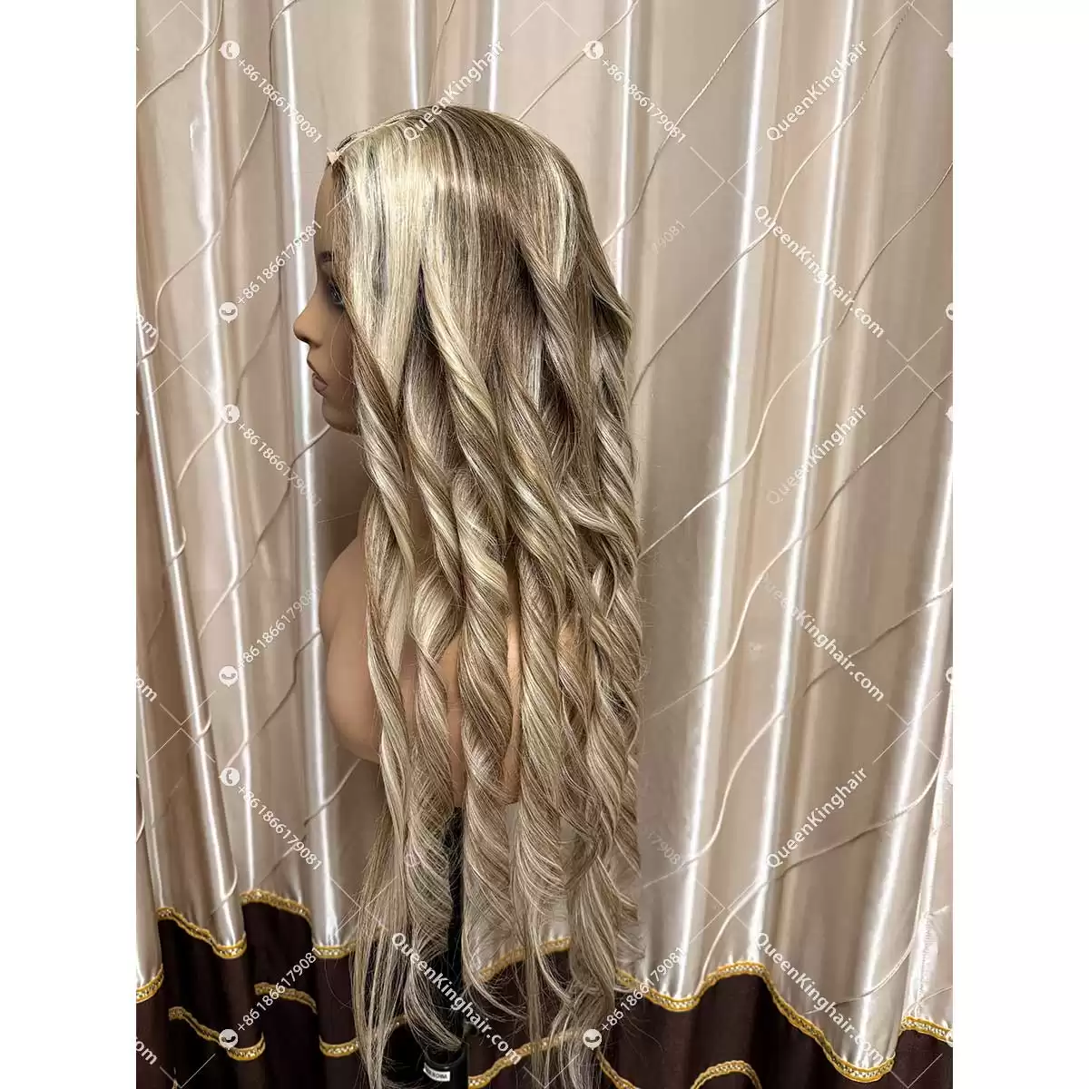 V part wig Blair remy hair machine made wig