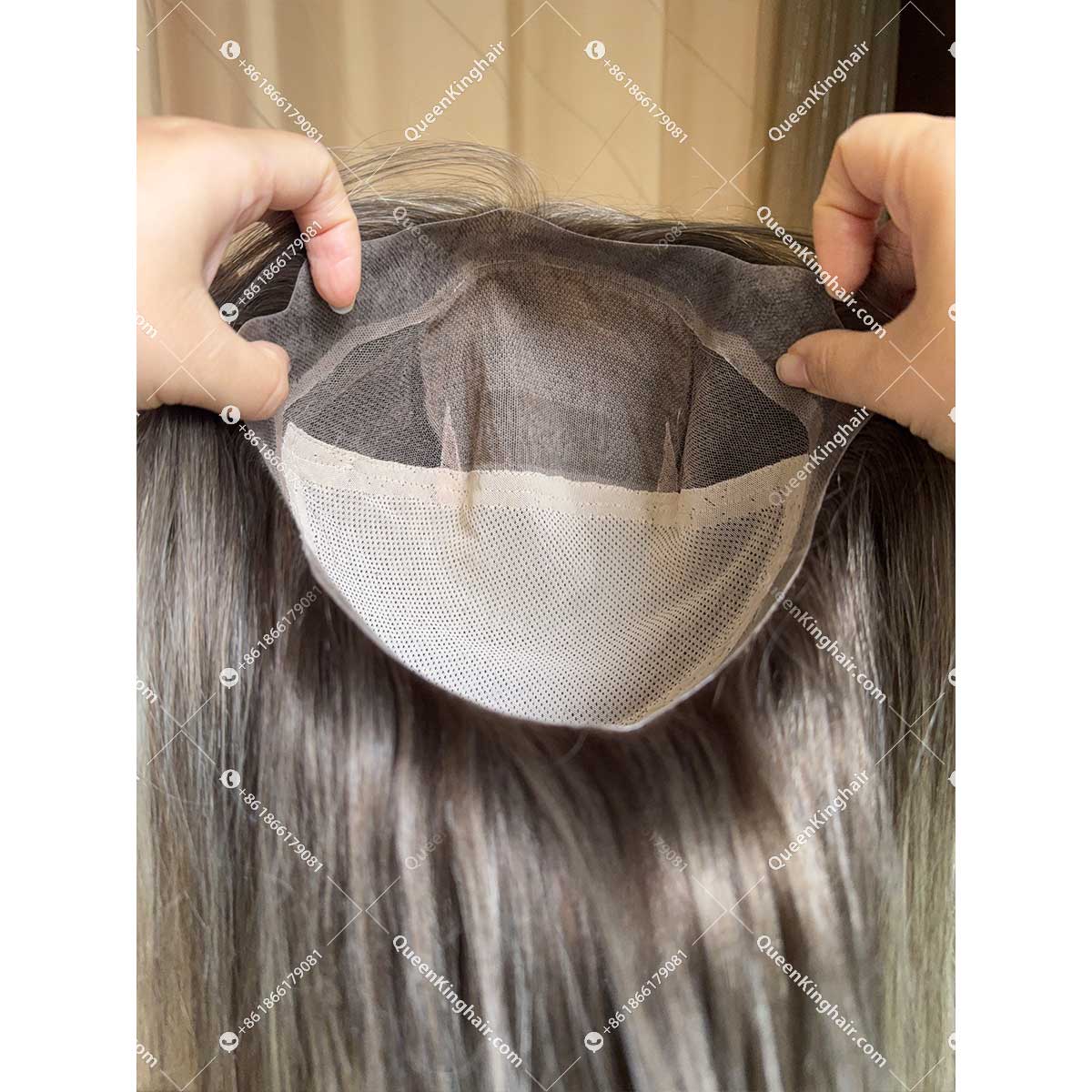 20 inches Blair full lace wig with 4x4 silk base and Pu around medical wig 150% density