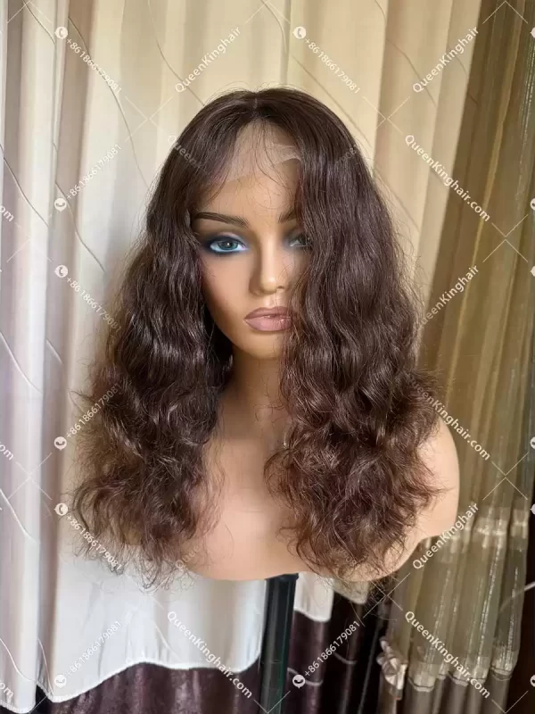 Russian Raw Hair made 10"x11.5" topper unprocessed natural color and texture with 4x4 silk base