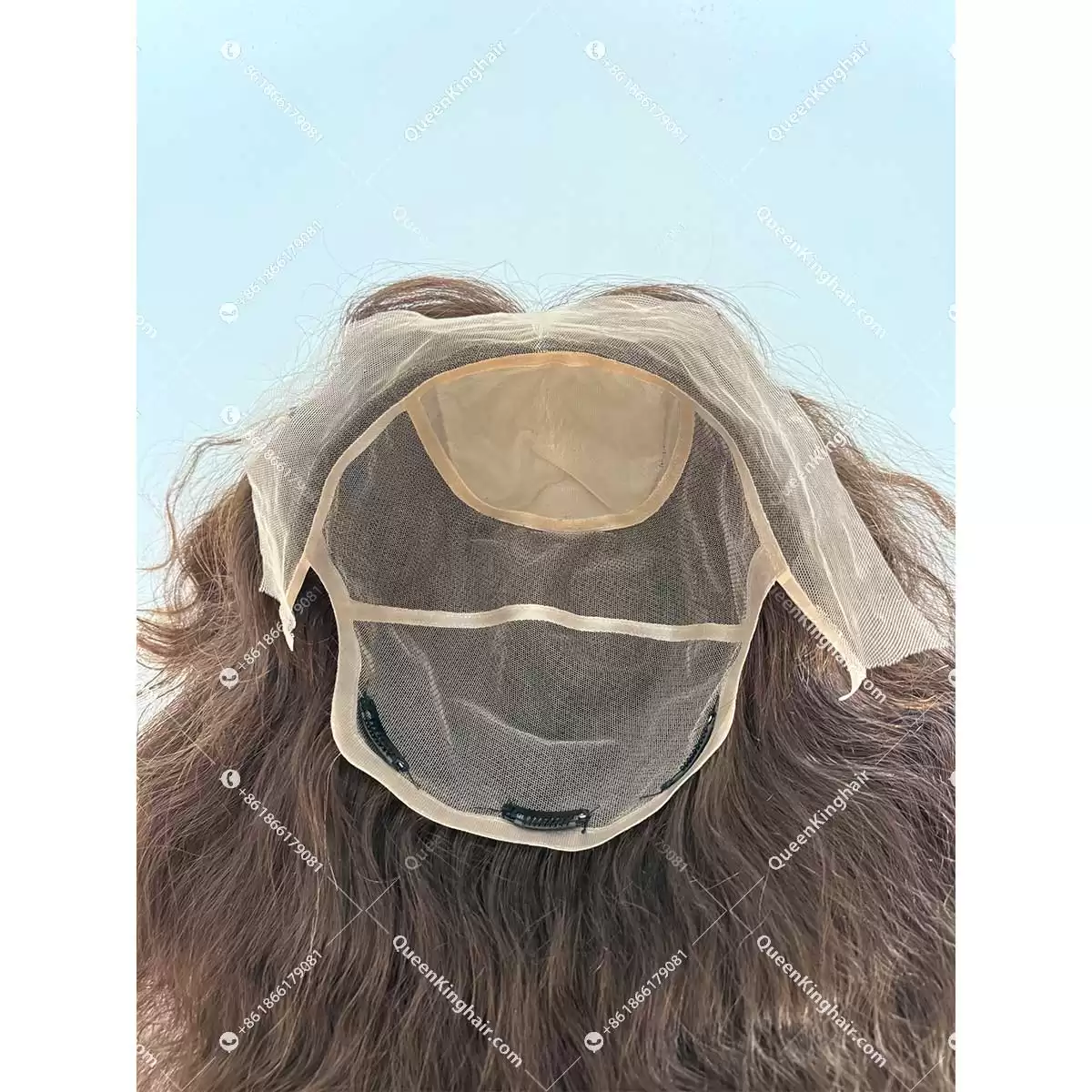 Russian Raw Hair made 10"x11.5" topper unprocessed natural color and texture with 4x4 silk base