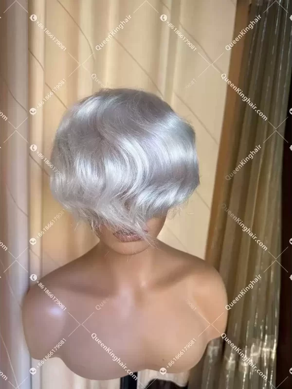 8x10 inches can be cut into different sizes white blonde human hair pu base 100% density