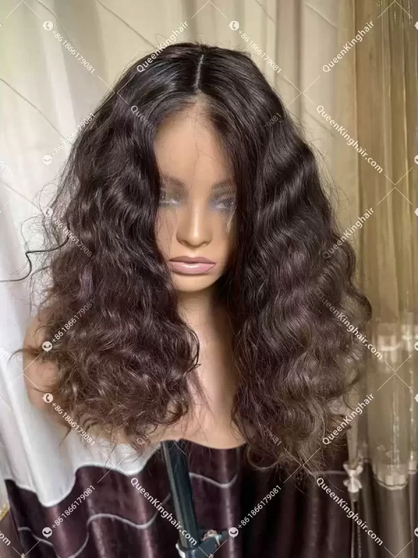 0001 Russian hair natural color and texture wig 13x6 Hd lace with silk base invisible knots 12 to 16 inches