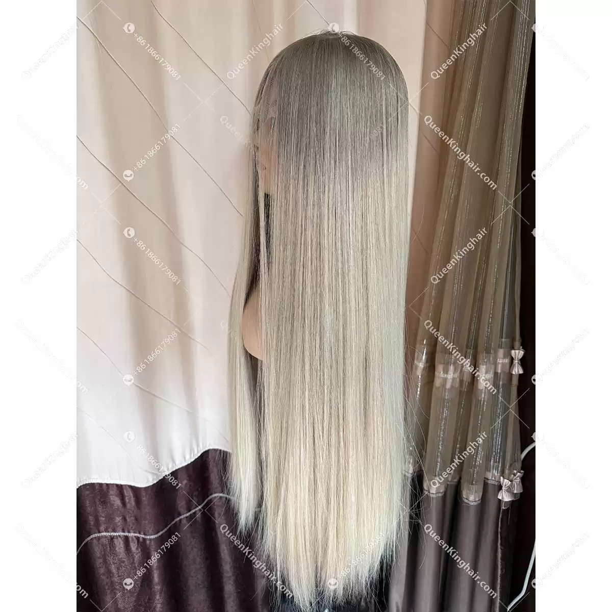 30 inches double drawn virgin hair 6x6 with 4x4 silk base 400 grams hair