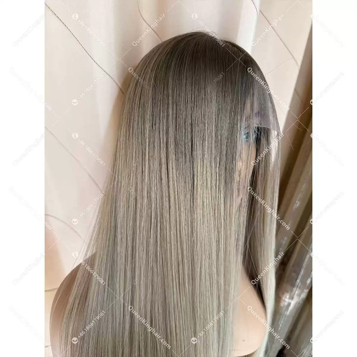 30 inches double drawn virgin hair 6x6 with 4x4 silk base 400 grams hair