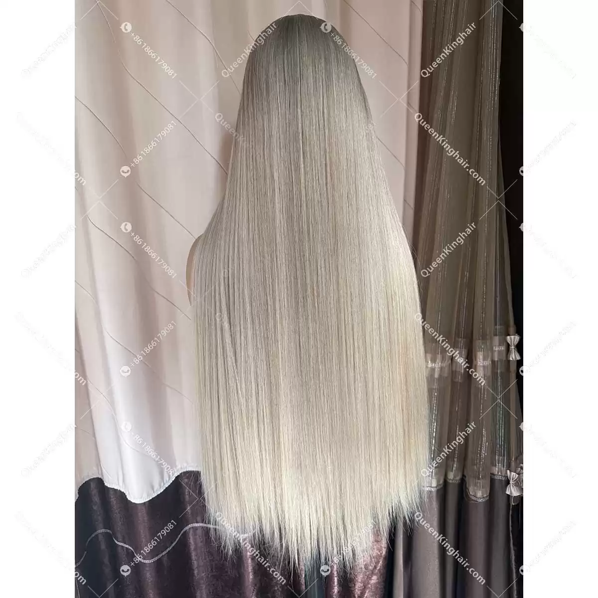 30 inches double drawn virgin hair 6x6 with 4x4 silk base 400 grams hair