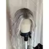 Ombré white blonde remy hair 13x6 150% density transparent lace