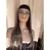 03 Luna hat wig remy hair brunette color ashy brown and ashy blonde balayage