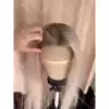 Ombré white blonde remy hair 13x6 150% density transparent lace