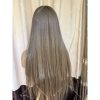 Invisible knots hd lace medical wig all handmade ombre blonde double drawn virgin hair wig