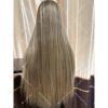 02 13x6 Transparent Lace Ombré blonde and ashy brown balayage color double drawn virgin hair wig