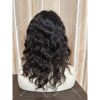 02 Curly hair 13x6 Transparent Lace Natural color double drawn virgin hair wig
