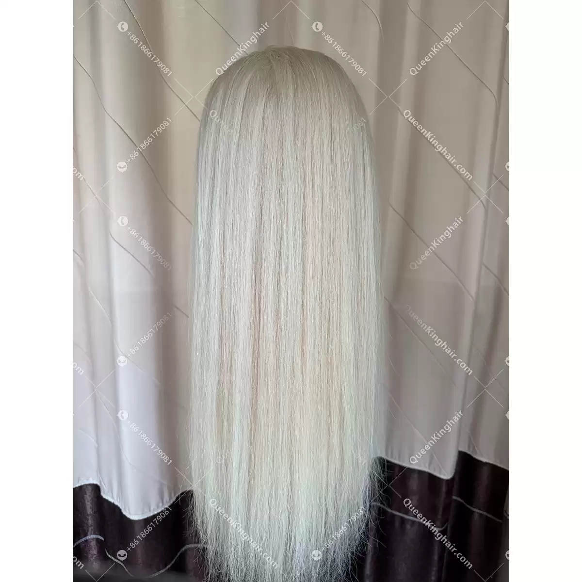 03 13x6 HD Lace White blonde color regular virgin hair wig 150% density full ends