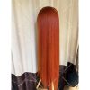 04 13x6 Transparent Lace #350 Ginger color double drawn virgin hair wig