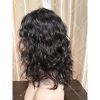 04 Curly hair 13x6 Transparent Lace Natural color double drawn virgin hair wig