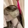 06 13x6 Transparent Lace Ombré blonde and ashy brown balayage color double drawn virgin hair wig