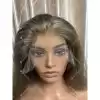 07 Invisible knots hd lace 13x6 lace front wig ashy blonde lowlight color double drawn virgin hair wig
