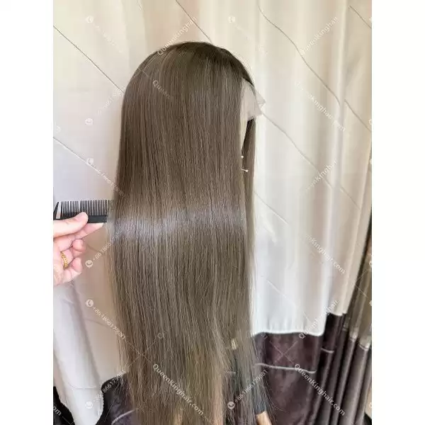 Invisible knots hd lace medical wig all handmade ombre blonde double drawn virgin hair wig