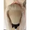 08 13x6 HD Lace White blonde color regular virgin hair wig 150% density full ends