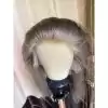 09 Invisible knots hd lace 13x6 lace front wig ashy blonde lowlight color double drawn virgin hair wig