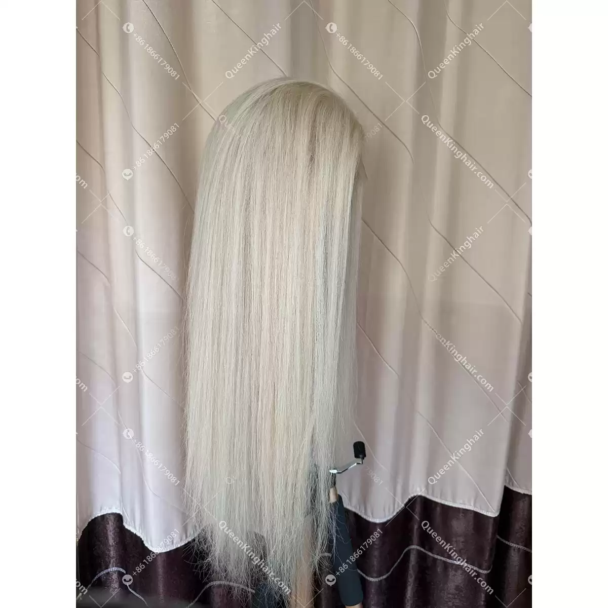 10 13x6 HD Lace White blonde color regular virgin hair wig 150% density full ends