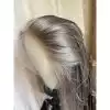 11 Invisible knots hd lace 13x6 lace front wig ashy blonde lowlight color double drawn virgin hair wig