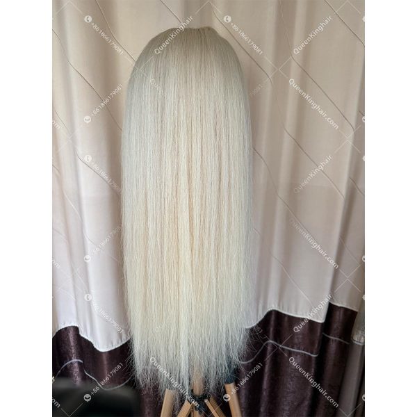 11 13x6 HD Lace White blonde color regular virgin hair wig 150% density full ends