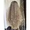 Medical all handmade wig transparent lace double drawn virgin hair wig custom color natural curly
