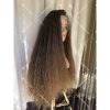 05 Medical all handmade wig transparent lace double drawn virgin hair wig custom color natural curly
